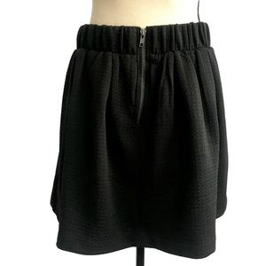 Candie's Skirts - Candie's Black Textured Skater Skirt Candie's Skirts - Candie's Black Textured Skater Skirt